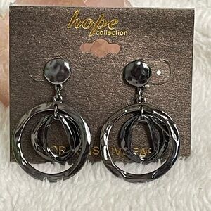 Gunmetal earrings